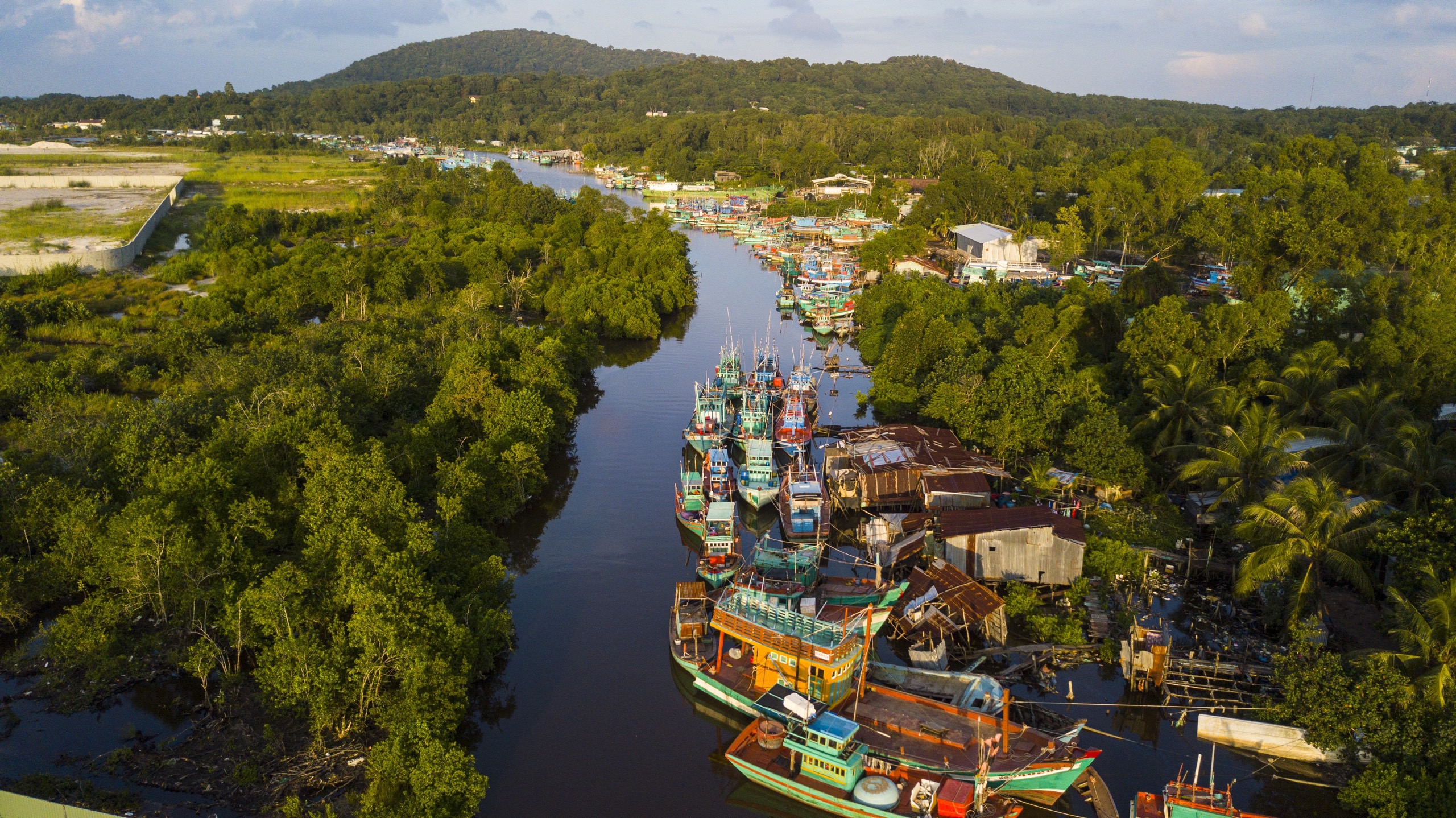<em>Boats are seen at a fishing village in Duong To Commune, Phu Quoc Island, Kien Giang Province, southern Vietnam. Photo: </em>Quang Dinh / Tuoi Tre News