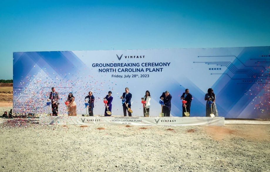VinFast starts construction of North Carolina EV factory | Business |  Vietnam+ (VietnamPlus)