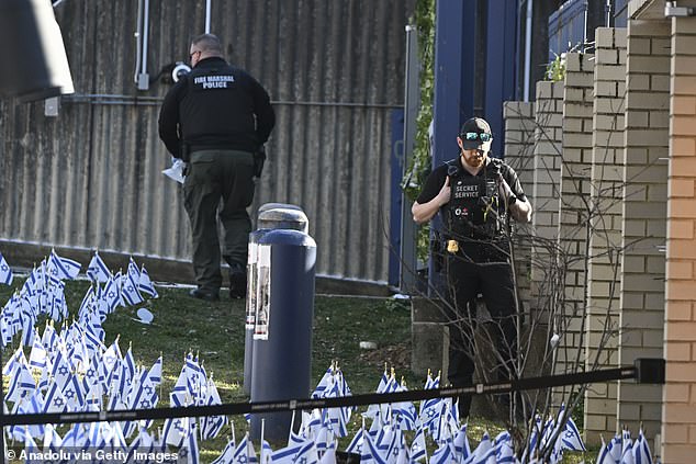 The Secret Service said it received a report that an individual 'was experiencing a possible medical/mental health emergency' outside the Israeli embassy