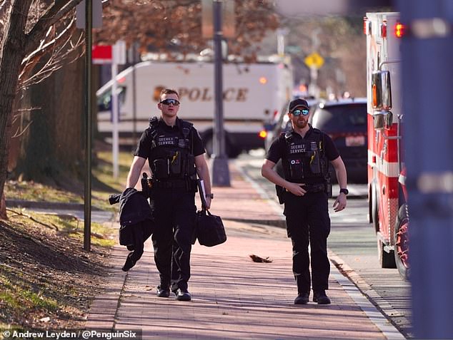 Authorities responded to the embassy's alert at around 1pm on Sunday and found the man with severe burns