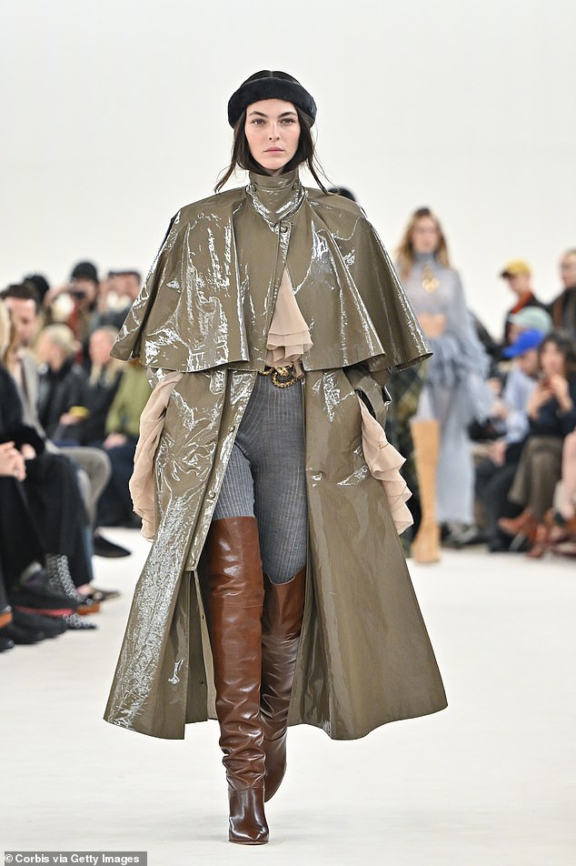 The actor is thought to be dating Italian model Vittoria Ceretti, 25, after first being linked in August 2023 (pictured during Paris Fashion Week this week)