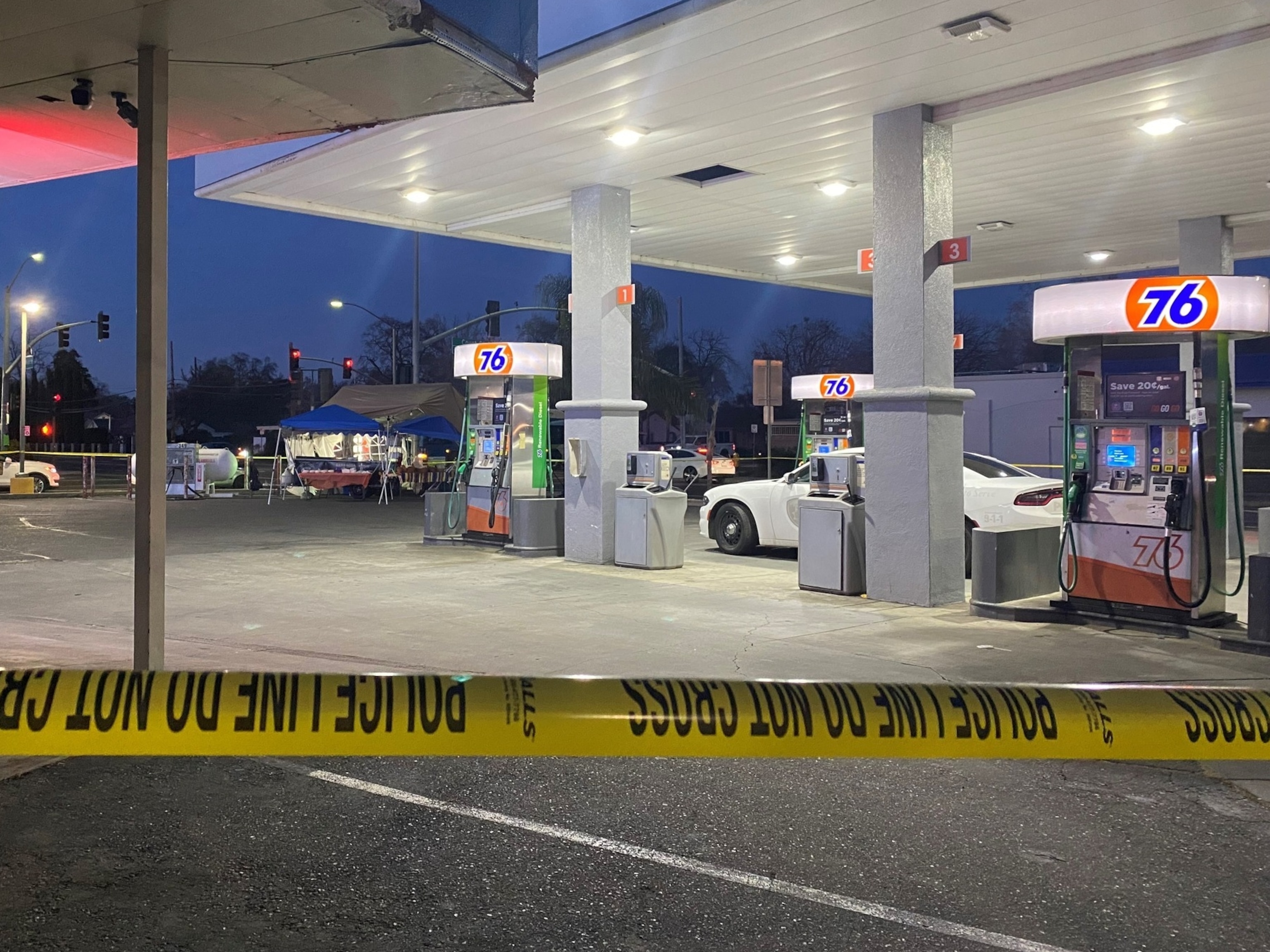 PHOTO: The Woodland Police Department has released this photo following a deadly truck collision at a gas station, March 16, 2024, in Woodland, Calif.
