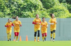 The women's team focuses on physical training before the World Cup The women's team focuses on physical training before the World Cup