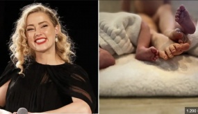 Amber Heard announces she's welcomed twins in heartwarming post