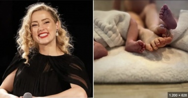 Amber Heard announces she's welcomed twins in heartwarming post
